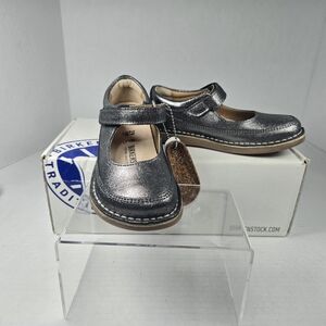 Birkenstock June Mary Jane Silver Dress Shoes Size EU 29 Regular US C11-11 1/2
